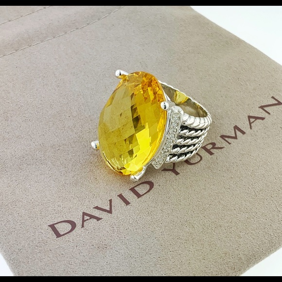 David Yurman Jewelry - David Yurman Oval Lemon Citrine Diamond Ring David Yurman Jewelry - David Yurman Oval Lemon Citrine Diamond Ring